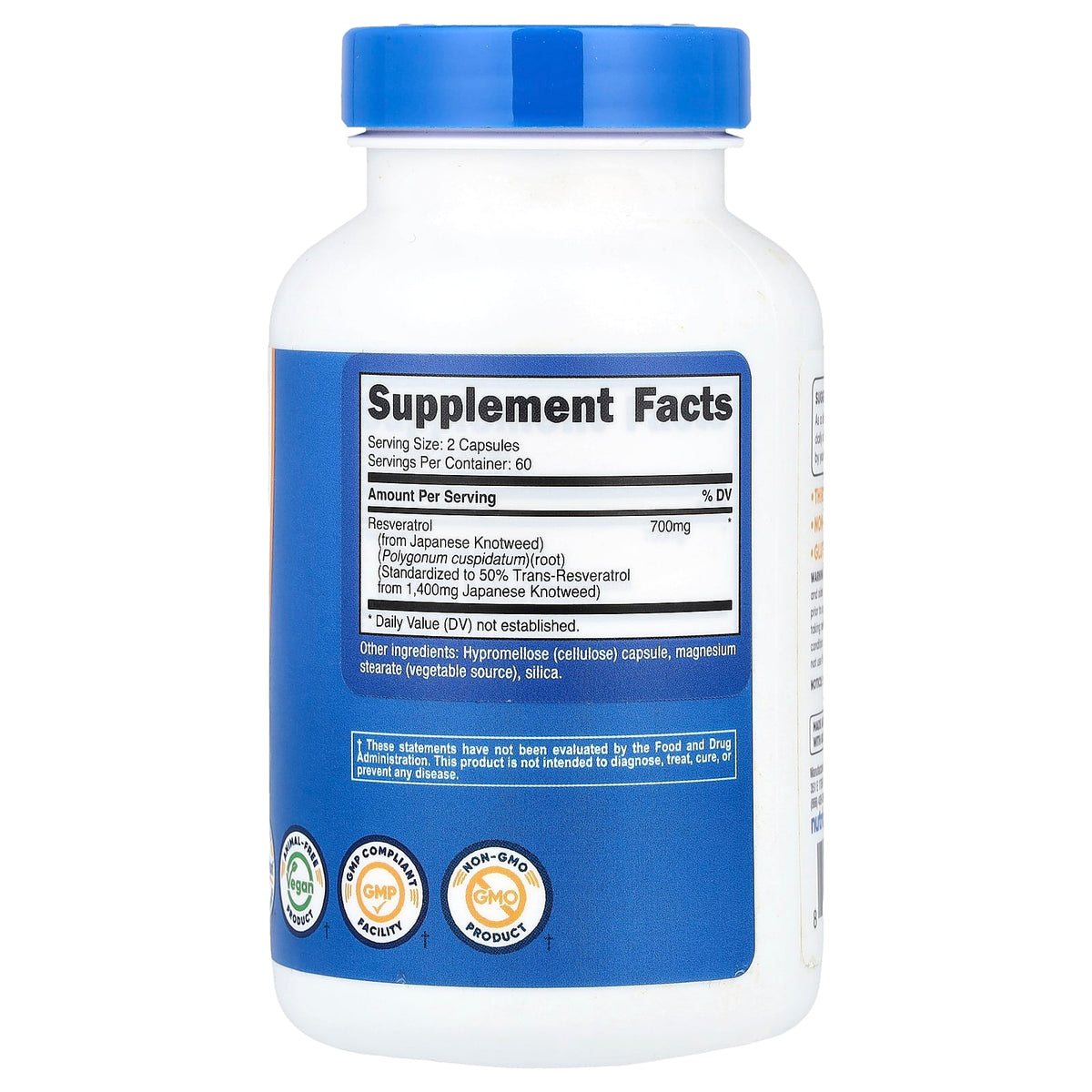 RESVERATROL, NUTRICOST, 120 CÁPSULAS