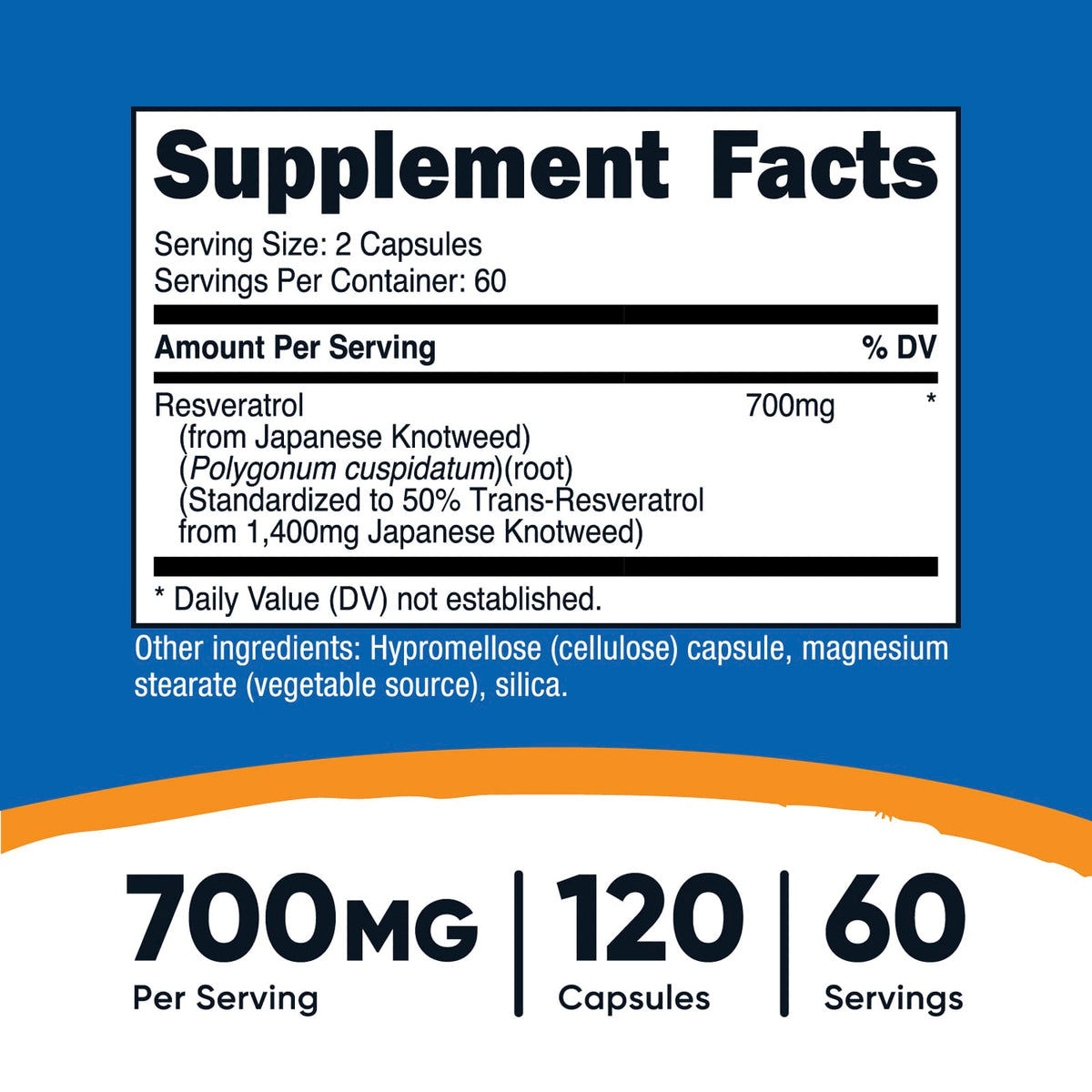 RESVERATROL, NUTRICOST, 120 CÁPSULAS