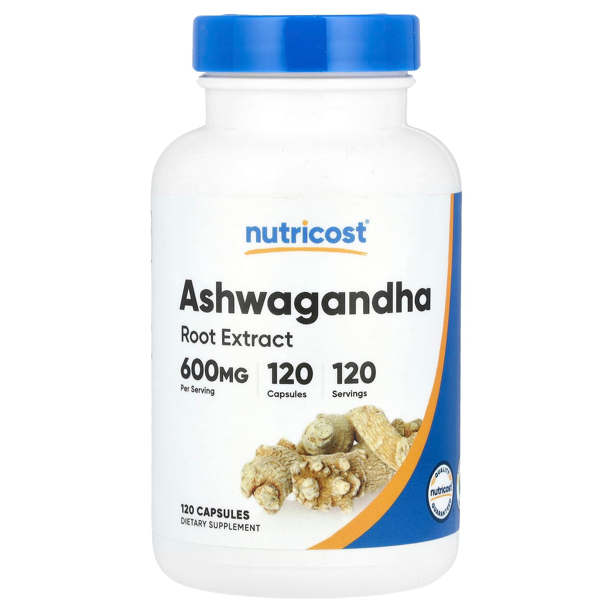 ASHUAGANDHA, NUTRICOST, 120 CÁPSULAS