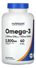 OMEGA 3, NUTRICOST, 120 CÁPSULAS
