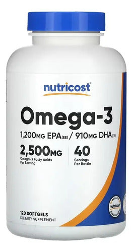 OMEGA 3, NUTRICOST, 120 CÁPSULAS
